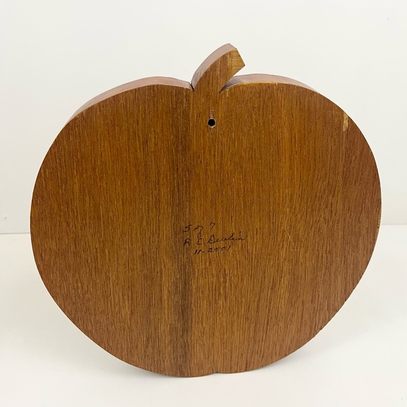 Vintage Appalachian Apple Wooden Door Harp Handcrafted Artist Signed 2001 - Picture 2 of 16